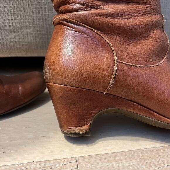 WEB Shoemakers by Eric Michael Brown Leather Slouchy Knee Boots EU 38 US 7.5‌‌‍‍ - Picture 5 of 12